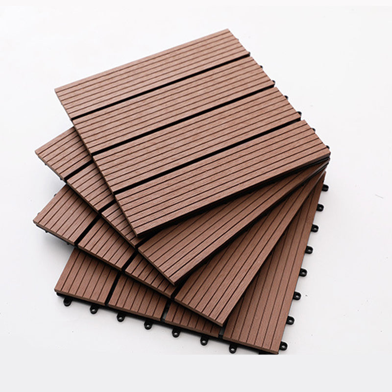 Floor Bullnose Click Lock Wire Brushed Wooden Flooring Tiles Clearhalo 'Flooring 'Hardwood Flooring' 'hardwood_flooring' 'Home Improvement' 'home_improvement' 'home_improvement_hardwood_flooring' Walls and Ceiling' 6887971