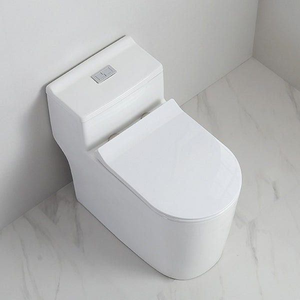 Traditional 1 Piece Flush Toilet Floor Mounted Urine Toilet for Bathroom 14"L x 26"W x 25"H 12" Clearhalo 'Bathroom Remodel & Bathroom Fixtures' 'Home Improvement' 'home_improvement' 'home_improvement_toilets' 'Toilets & Bidets' 'Toilets' 6888342