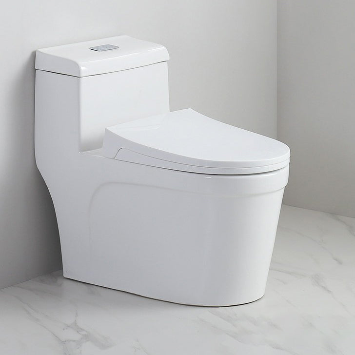 Traditional 1 Piece Flush Toilet Floor Mounted Urine Toilet for Bathroom 15"L x 28"W x 26"H 16" Clearhalo 'Bathroom Remodel & Bathroom Fixtures' 'Home Improvement' 'home_improvement' 'home_improvement_toilets' 'Toilets & Bidets' 'Toilets' 6888343