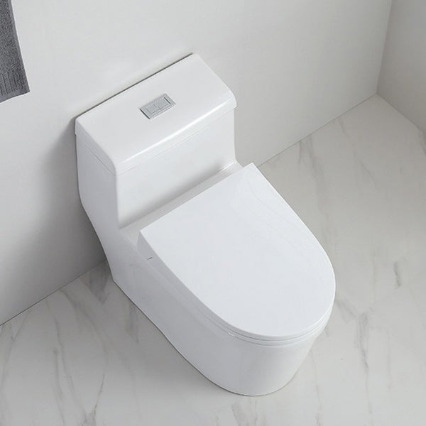 Traditional 1 Piece Flush Toilet Floor Mounted Urine Toilet for Bathroom 15"L x 28"W x 26"H 12" Clearhalo 'Bathroom Remodel & Bathroom Fixtures' 'Home Improvement' 'home_improvement' 'home_improvement_toilets' 'Toilets & Bidets' 'Toilets' 6888344