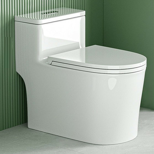 Traditional Flush Toilet All-In-One Floor Mounted Siphon Jet Porcelain Toilet 16"L x 28"W x 25"H 12" Clearhalo 'Bathroom Remodel & Bathroom Fixtures' 'Home Improvement' 'home_improvement' 'home_improvement_toilets' 'Toilets & Bidets' 'Toilets' 6888456