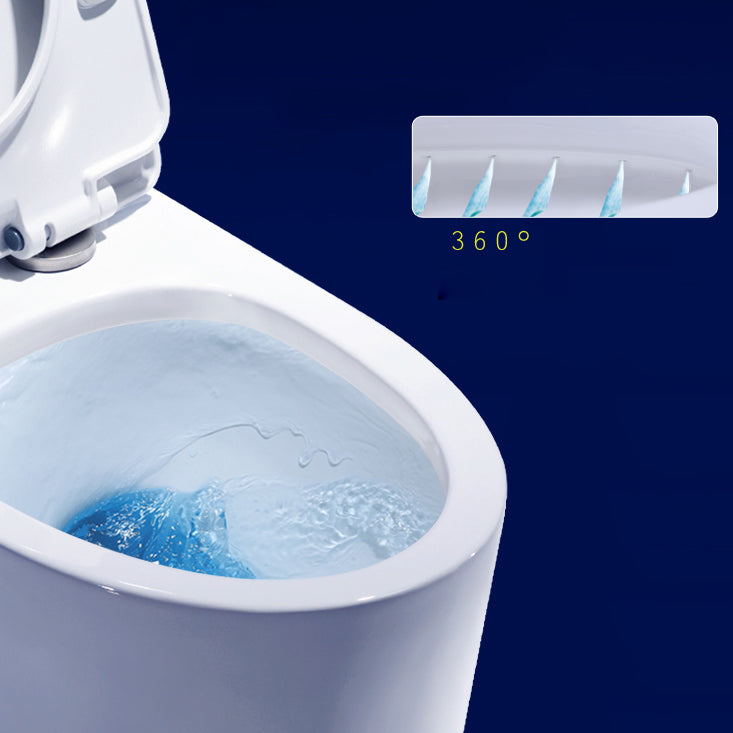 Traditional Toilet Bowl One Piece Floor Mounted Siphon Jet Porcelain Toilet Clearhalo 'Bathroom Remodel & Bathroom Fixtures' 'Home Improvement' 'home_improvement' 'home_improvement_toilets' 'Toilets & Bidets' 'Toilets' 6888579