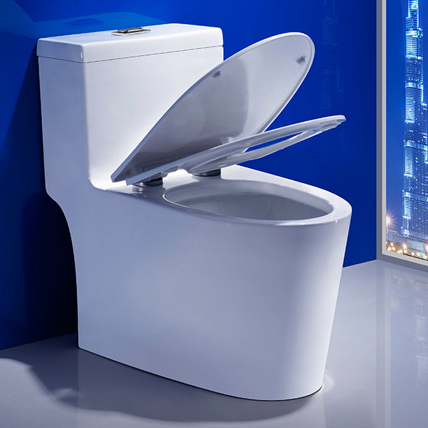 Traditional Toilet Bowl One Piece Floor Mounted Siphon Jet Porcelain Toilet Clearhalo 'Bathroom Remodel & Bathroom Fixtures' 'Home Improvement' 'home_improvement' 'home_improvement_toilets' 'Toilets & Bidets' 'Toilets' 6888583