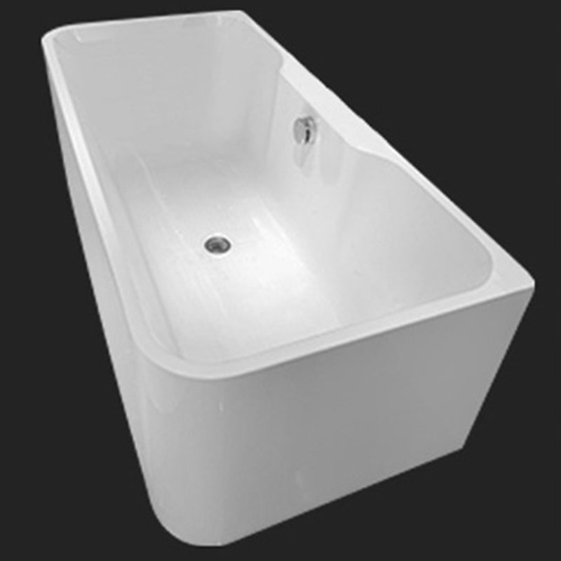 Acrylic Rectangular Tub Freestanding Soaking Bath , 31.5-inch Wide Tub Clearhalo 'Bathroom Remodel & Bathroom Fixtures' 'Bathtubs' 'Home Improvement' 'home_improvement' 'home_improvement_bathtubs' 'Showers & Bathtubs' 6889955