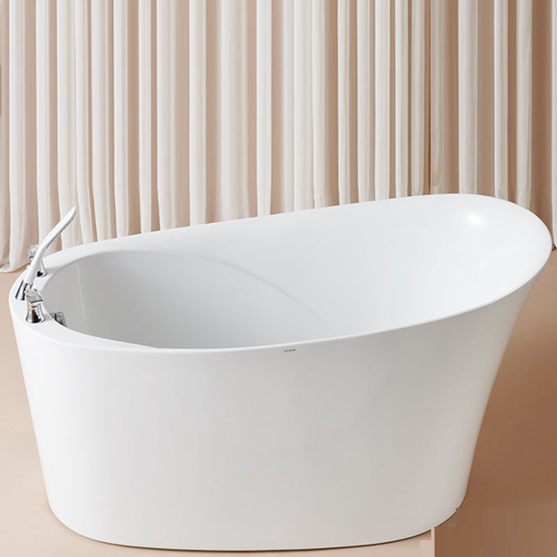 Back to Wall Bathtub Antique Finish Soaking Acrylic Bath Tub Tub with Silver 3-Piece Set Clearhalo 'Bathroom Remodel & Bathroom Fixtures' 'Bathtubs' 'Home Improvement' 'home_improvement' 'home_improvement_bathtubs' 'Showers & Bathtubs' 6890003