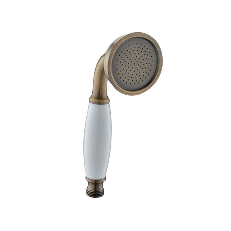 All-Copper Single-Function Handheld Shower Head European-Style Antique Rain Shower Head 3"L x 3"W Antique Brass Clearhalo 'Bathroom Remodel & Bathroom Fixtures' 'Home Improvement' 'home_improvement' 'home_improvement_shower_heads' 'Shower Heads' 'shower_heads' 'Showers & Bathtubs Plumbing' 'Showers & Bathtubs' 6890221