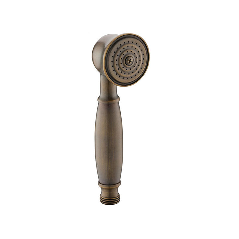 All-Copper Single-Function Handheld Shower Head European-Style Antique Rain Shower Head 2"L x 2"W Antique Brass Clearhalo 'Bathroom Remodel & Bathroom Fixtures' 'Home Improvement' 'home_improvement' 'home_improvement_shower_heads' 'Shower Heads' 'shower_heads' 'Showers & Bathtubs Plumbing' 'Showers & Bathtubs' 6890228