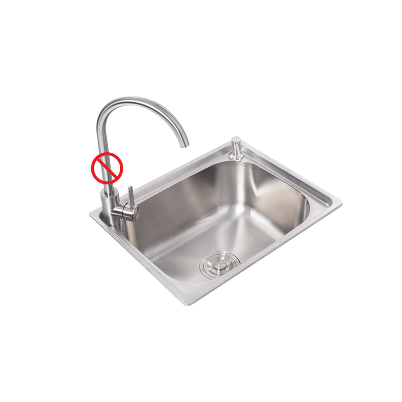 Scratchproof Kitchen Sink Stainless Steel 1 Holes Drop-In Kitchen Sink Only Clearhalo 'Home Improvement' 'home_improvement' 'home_improvement_kitchen_sinks' 'Kitchen Remodel & Kitchen Fixtures' 'Kitchen Sinks & Faucet Components' 'Kitchen Sinks' 'kitchen_sinks' 6890244