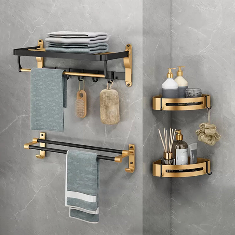 Modern Bathroom Hardware Set Stainless Bathroom Accessories Hardware Set 4-Piece Set (Towel Bar) Clearhalo 'Bathroom Hardware Sets' 'Bathroom Hardware' 'Bathroom Remodel & Bathroom Fixtures' 'bathroom_hardware_sets' 'Home Improvement' 'home_improvement' 'home_improvement_bathroom_hardware_sets' 6893294