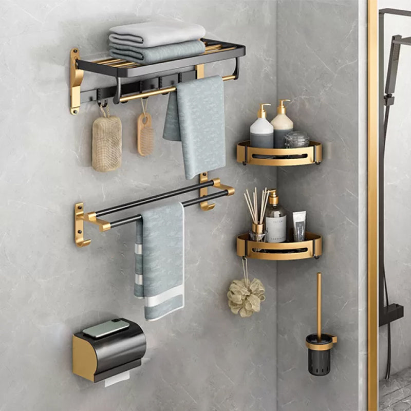 Modern Bathroom Hardware Set Stainless Bathroom Accessories Hardware Set 6-Piece Set Clearhalo 'Bathroom Hardware Sets' 'Bathroom Hardware' 'Bathroom Remodel & Bathroom Fixtures' 'bathroom_hardware_sets' 'Home Improvement' 'home_improvement' 'home_improvement_bathroom_hardware_sets' 6893307