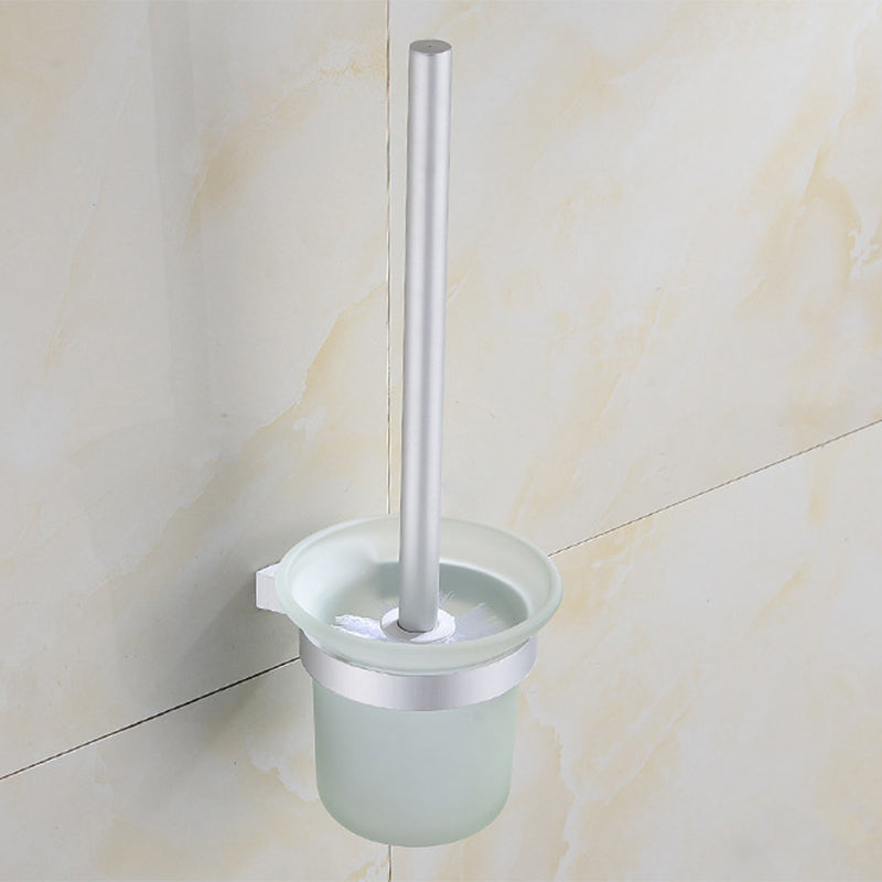 Modern Stainless Steel Paper Holder Bath Shelf Bathroom Accessory Kit Toilet Brush Clearhalo 'Bathroom Hardware Sets' 'Bathroom Hardware' 'Bathroom Remodel & Bathroom Fixtures' 'bathroom_hardware_sets' 'Home Improvement' 'home_improvement' 'home_improvement_bathroom_hardware_sets' 6893349