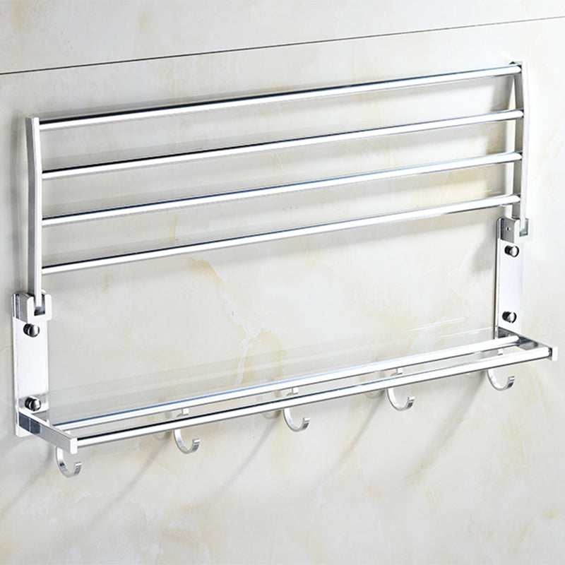 Modern Stainless Steel Paper Holder Bath Shelf Bathroom Accessory Kit Clearhalo 'Bathroom Hardware Sets' 'Bathroom Hardware' 'Bathroom Remodel & Bathroom Fixtures' 'bathroom_hardware_sets' 'Home Improvement' 'home_improvement' 'home_improvement_bathroom_hardware_sets' 6893360