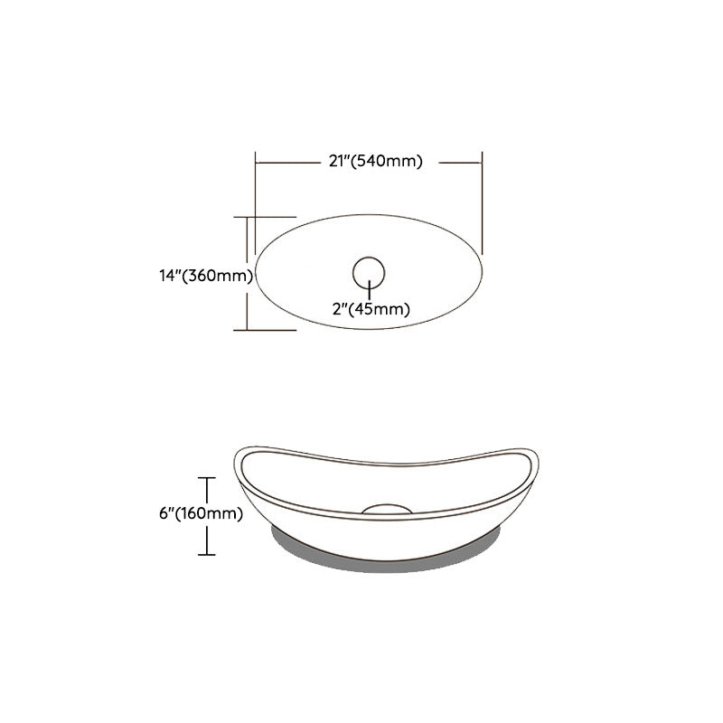 Contemporary Vessel Oval Glass with Pop-Up Drain Vessel Lavatory Sink Clearhalo 'Bathroom Remodel & Bathroom Fixtures' 'Bathroom Sinks & Faucet Components' 'Bathroom Sinks' 'bathroom_sink' 'Home Improvement' 'home_improvement' 'home_improvement_bathroom_sink' 6894719