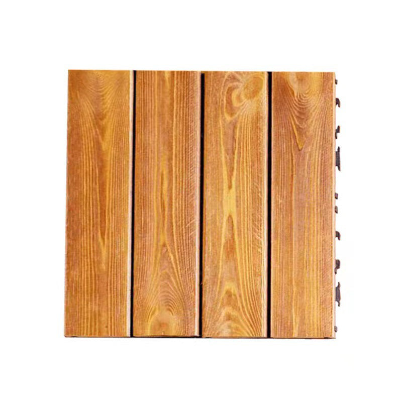 Wood Floor Tile Solid Wood Click-Locking Waterproof Plank Flooring Clearhalo 'Flooring 'Hardwood Flooring' 'hardwood_flooring' 'Home Improvement' 'home_improvement' 'home_improvement_hardwood_flooring' Walls and Ceiling' 6894846