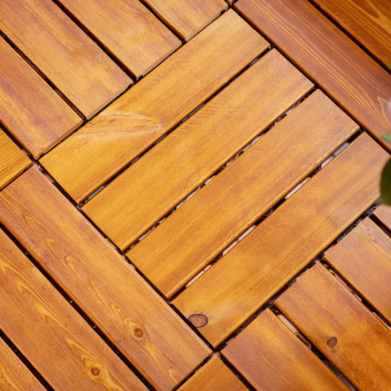 Wood Floor Tile Solid Wood Click-Locking Waterproof Plank Flooring Clearhalo 'Flooring 'Hardwood Flooring' 'hardwood_flooring' 'Home Improvement' 'home_improvement' 'home_improvement_hardwood_flooring' Walls and Ceiling' 6894848