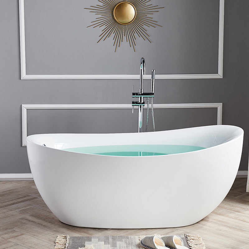 Modern Acrylic Freestanding Bath Tub Soaking 31.5-inch Tall Bathtub in White 66.9"L x 31.5"W x 25.6"H Tub Clearhalo 'Bathroom Remodel & Bathroom Fixtures' 'Bathtubs' 'Home Improvement' 'home_improvement' 'home_improvement_bathtubs' 'Showers & Bathtubs' 6895644