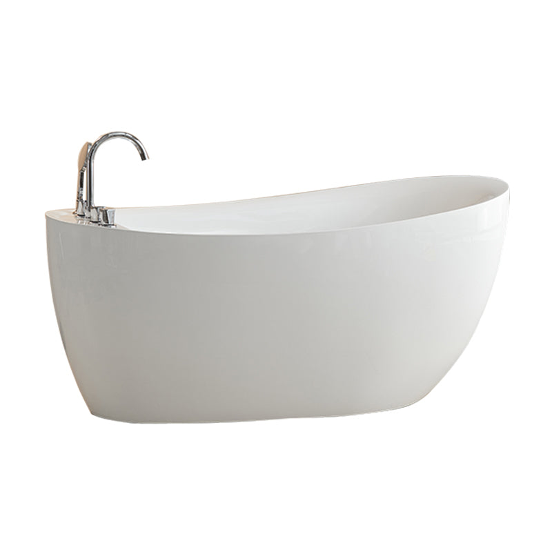 Modern Acrylic Freestanding Bath Tub Soaking 31.5-inch Tall Bathtub in White Clearhalo 'Bathroom Remodel & Bathroom Fixtures' 'Bathtubs' 'Home Improvement' 'home_improvement' 'home_improvement_bathtubs' 'Showers & Bathtubs' 6895647