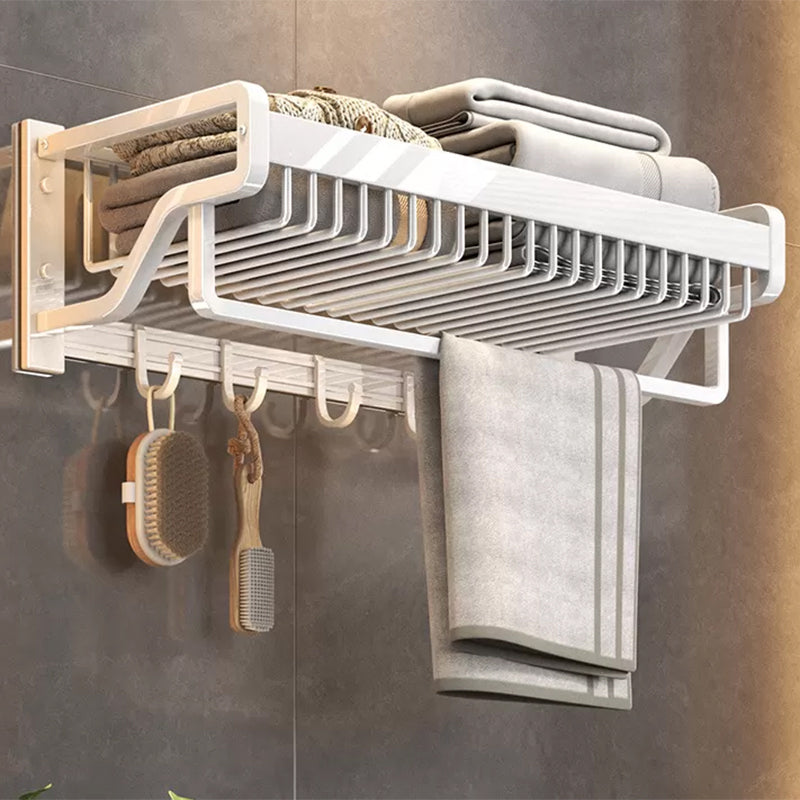 Modern Bathroom Accessory Kit White Paper Holder Bath Shelf Bath Hardware Set Clearhalo 'Bathroom Hardware Sets' 'Bathroom Hardware' 'Bathroom Remodel & Bathroom Fixtures' 'bathroom_hardware_sets' 'Home Improvement' 'home_improvement' 'home_improvement_bathroom_hardware_sets' 6896975