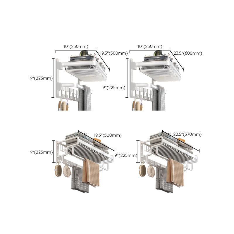 Modern Bathroom Accessory Kit White Paper Holder Bath Shelf Bath Hardware Set Clearhalo 'Bathroom Hardware Sets' 'Bathroom Hardware' 'Bathroom Remodel & Bathroom Fixtures' 'bathroom_hardware_sets' 'Home Improvement' 'home_improvement' 'home_improvement_bathroom_hardware_sets' 6896976