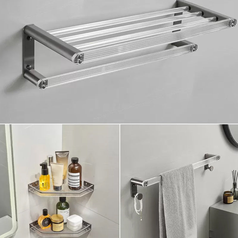 Modern Bathroom Accessory Set Grey Bathroom Accessories Hardware Set -  Clearhalo