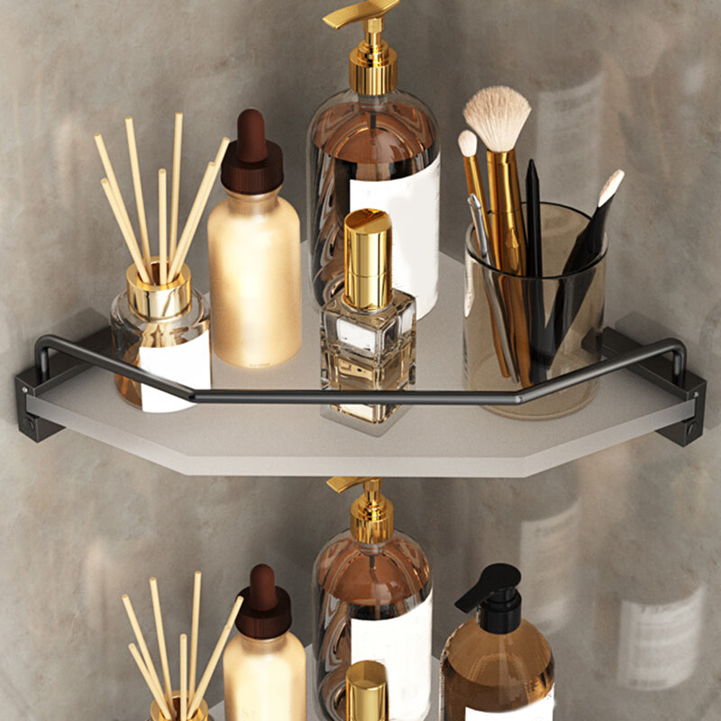 Modern Bathroom Accessory Set Bath Shelf Towel Bar Black Bath Hardware Set Clearhalo 'Bathroom Hardware Sets' 'Bathroom Hardware' 'Bathroom Remodel & Bathroom Fixtures' 'bathroom_hardware_sets' 'Home Improvement' 'home_improvement' 'home_improvement_bathroom_hardware_sets' 6897245