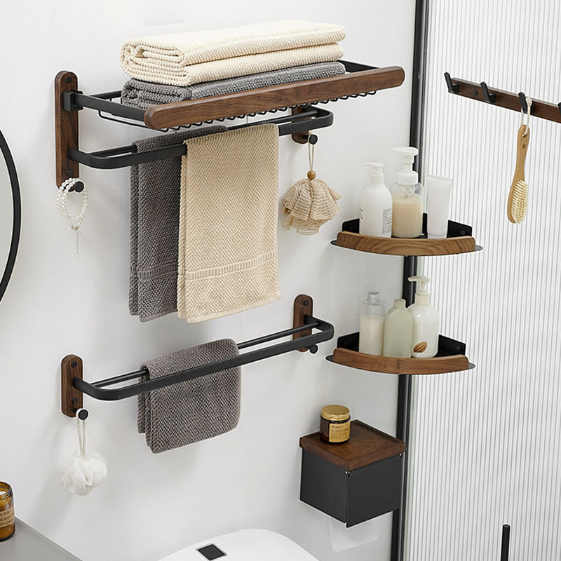 Traditional Bathroom Accessory As Individual Or As a Set in Black Clearhalo 'Bathroom Hardware Sets' 'Bathroom Hardware' 'Bathroom Remodel & Bathroom Fixtures' 'bathroom_hardware_sets' 'Home Improvement' 'home_improvement' 'home_improvement_bathroom_hardware_sets' 6897398