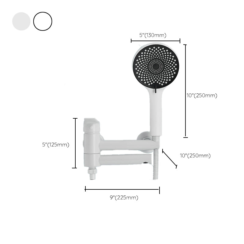 Bathroom Faucet Handheld Shower Head Rod Handle Bathtub Faucet Clearhalo 'Bathroom Remodel & Bathroom Fixtures' 'Bathtub Faucets' 'bathtub_faucets' 'Home Improvement' 'home_improvement' 'home_improvement_bathtub_faucets' 6898295