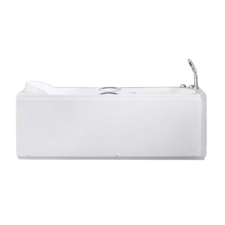 Rectangular Bath Soaking Back to Wall Bathtub in White (Board not Included) Clearhalo 'Bathroom Remodel & Bathroom Fixtures' 'Bathtubs' 'Home Improvement' 'home_improvement' 'home_improvement_bathtubs' 'Showers & Bathtubs' 6908249