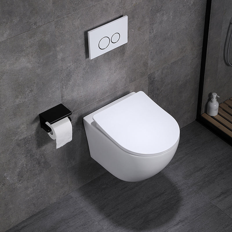 Contemporary Flush Toilet One Piece Wall Mount Porcelain Urine Toilet Clearhalo 'Bathroom Remodel & Bathroom Fixtures' 'Home Improvement' 'home_improvement' 'home_improvement_toilets' 'Toilets & Bidets' 'Toilets' 6908918