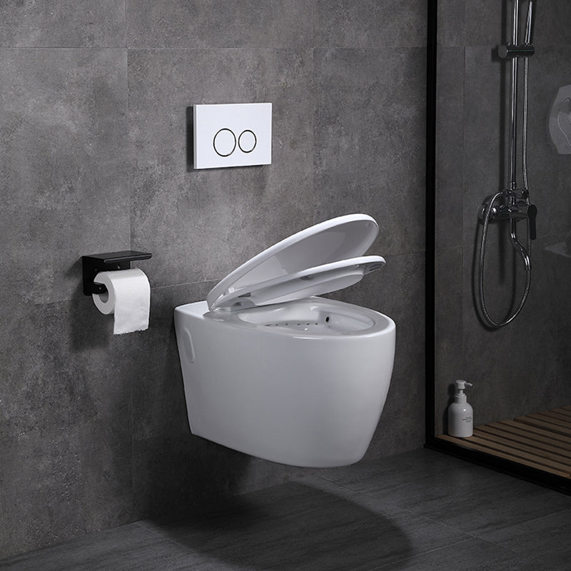 Contemporary Flush Toilet One Piece Wall Mount Porcelain Urine Toilet Clearhalo 'Bathroom Remodel & Bathroom Fixtures' 'Home Improvement' 'home_improvement' 'home_improvement_toilets' 'Toilets & Bidets' 'Toilets' 6908921