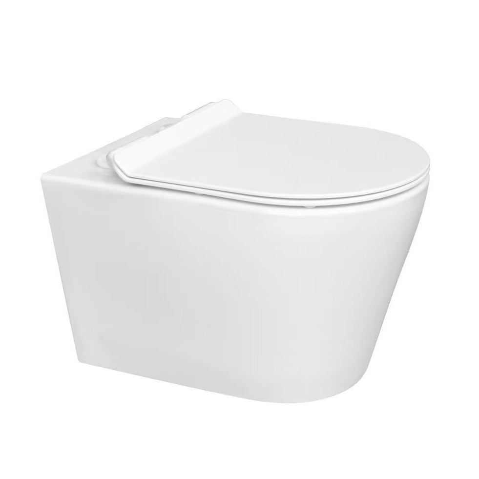 Contemporary Flush Toilet One Piece Wall Mount Porcelain Urine Toilet Clearhalo 'Bathroom Remodel & Bathroom Fixtures' 'Home Improvement' 'home_improvement' 'home_improvement_toilets' 'Toilets & Bidets' 'Toilets' 6908925