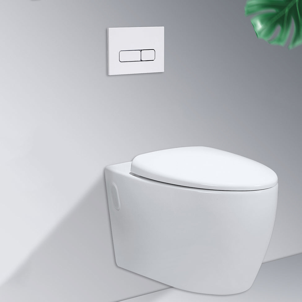 Contemporary Flush Toilet One Piece Wall Mount Porcelain Urine Toilet Clearhalo 'Bathroom Remodel & Bathroom Fixtures' 'Home Improvement' 'home_improvement' 'home_improvement_toilets' 'Toilets & Bidets' 'Toilets' 6908938