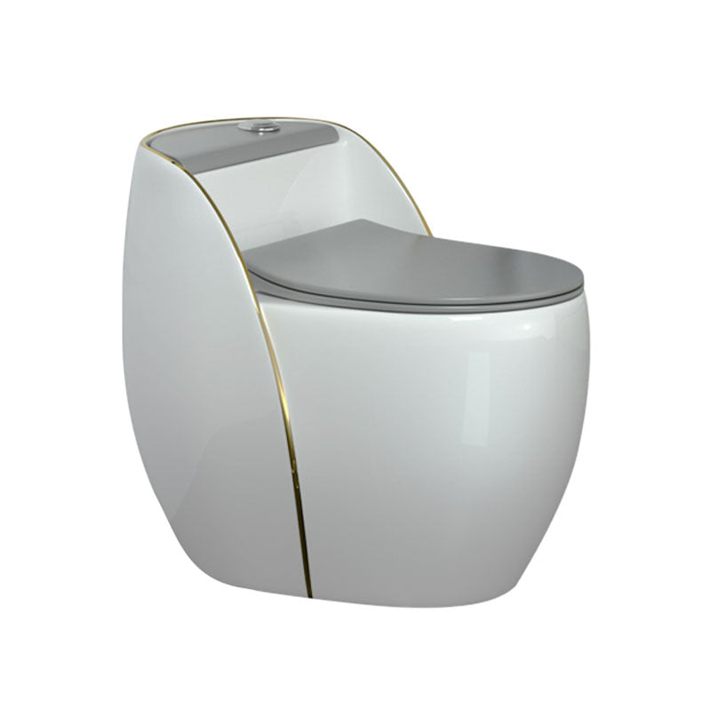 Modern Toilet Bowl Floor Mounted Porcelain Round All-In-One Flush Toilet Clearhalo 'Bathroom Remodel & Bathroom Fixtures' 'Home Improvement' 'home_improvement' 'home_improvement_toilets' 'Toilets & Bidets' 'Toilets' 6909134
