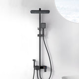 Shower Trim Square Handheld Shower Head Massage Jet Shower System Clearhalo 'Bathroom Remodel & Bathroom Fixtures' 'Home Improvement' 'home_improvement' 'home_improvement_shower_faucets' 'Shower Faucets & Systems' 'shower_faucets' 'Showers & Bathtubs Plumbing' 'Showers & Bathtubs' 6915118