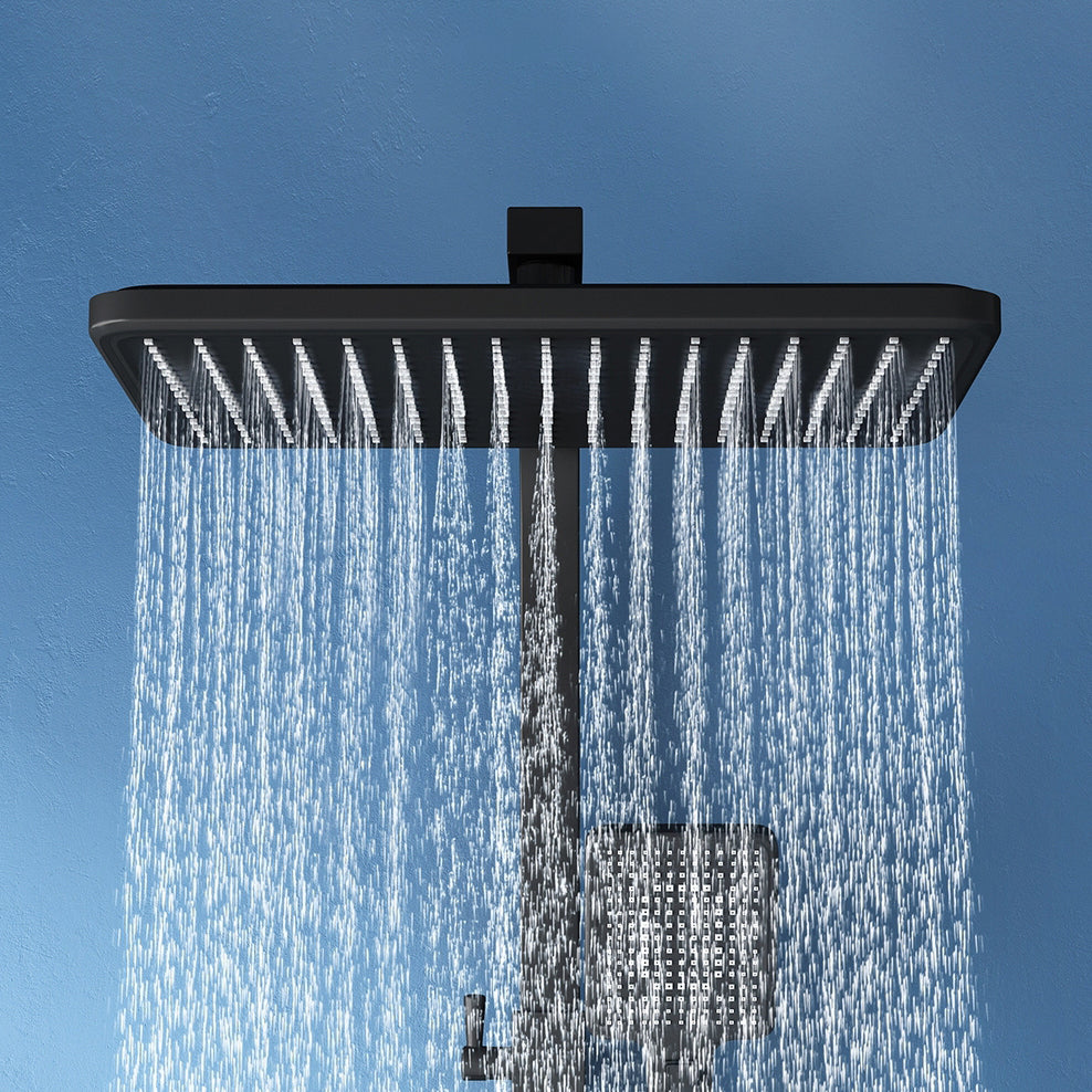 Shower Trim Square Handheld Shower Head Massage Jet Shower System Clearhalo 'Bathroom Remodel & Bathroom Fixtures' 'Home Improvement' 'home_improvement' 'home_improvement_shower_faucets' 'Shower Faucets & Systems' 'shower_faucets' 'Showers & Bathtubs Plumbing' 'Showers & Bathtubs' 6915129