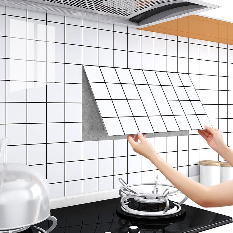 Rectangular PVC 12" X 23" 6-Pack Peel and Stick Wall Tile Kitchen and Bathroom Backsplash Clearhalo 'Flooring 'Home Improvement' 'home_improvement' 'home_improvement_peel_stick_blacksplash' 'Peel & Stick Backsplash Tile' 'peel_stick_blacksplash' 'Walls & Ceilings' Walls and Ceiling' 6915361