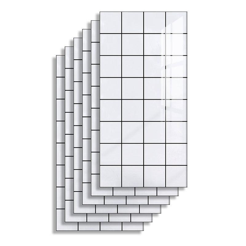 Rectangular PVC 12" X 23" 6-Pack Peel and Stick Wall Tile Kitchen and Bathroom Backsplash Ivory Clearhalo 'Flooring 'Home Improvement' 'home_improvement' 'home_improvement_peel_stick_blacksplash' 'Peel & Stick Backsplash Tile' 'peel_stick_blacksplash' 'Walls & Ceilings' Walls and Ceiling' 6915368