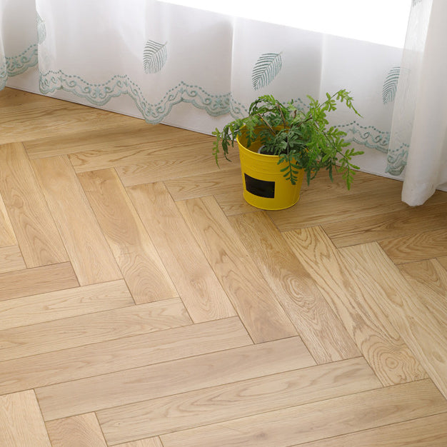Modern Indoor Tile Flooring Solid Wood Floor Tile with Click Lock Rice Apricot Clearhalo 'Flooring 'Hardwood Flooring' 'hardwood_flooring' 'Home Improvement' 'home_improvement' 'home_improvement_hardwood_flooring' Walls and Ceiling' 6915618