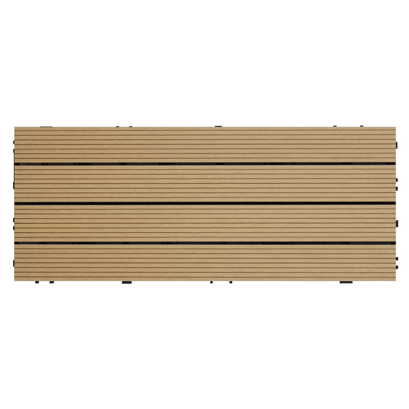 Waterproof Flooring Tiles Interlocking Composite Patio Flooring Tiles Beige Clearhalo 'Home Improvement' 'home_improvement' 'home_improvement_outdoor_deck_tiles_planks' 'Outdoor Deck Tiles & Planks' 'Outdoor Flooring & Tile' 'Outdoor Remodel' 'outdoor_deck_tiles_planks' 6915666