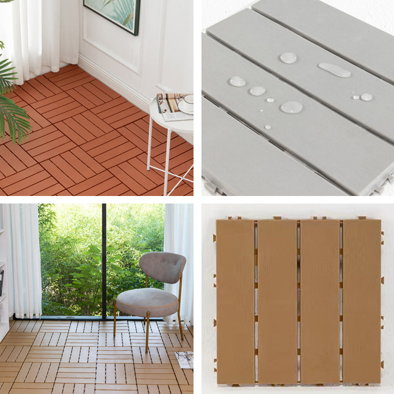 Scratch Resistant Decking Tiles Interlocking Composite Floor Tiles Clearhalo 'Home Improvement' 'home_improvement' 'home_improvement_outdoor_deck_tiles_planks' 'Outdoor Deck Tiles & Planks' 'Outdoor Flooring & Tile' 'Outdoor Remodel' 'outdoor_deck_tiles_planks' 6915715