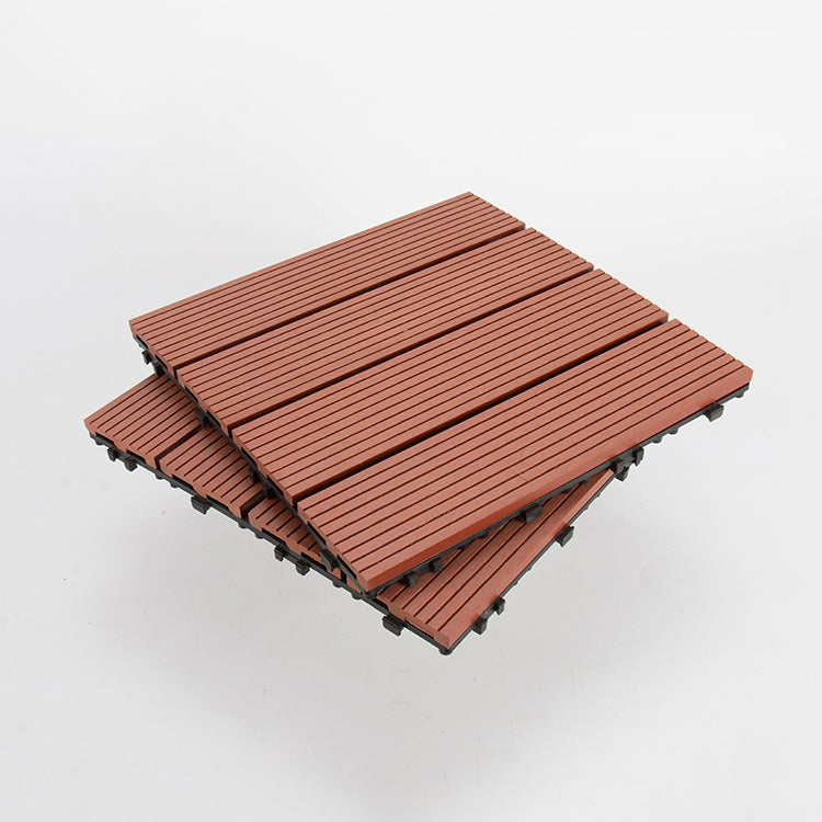 Interlocking Deck Tile Solid Color Water-Resistant Composite Deck Tile Kit Clearhalo 'Home Improvement' 'home_improvement' 'home_improvement_outdoor_deck_tiles_planks' 'Outdoor Deck Tiles & Planks' 'Outdoor Flooring & Tile' 'Outdoor Remodel' 'outdoor_deck_tiles_planks' 6915726