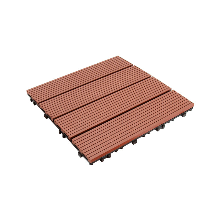 Interlocking Deck Tile Solid Color Water-Resistant Composite Deck Tile Kit Clearhalo 'Home Improvement' 'home_improvement' 'home_improvement_outdoor_deck_tiles_planks' 'Outdoor Deck Tiles & Planks' 'Outdoor Flooring & Tile' 'Outdoor Remodel' 'outdoor_deck_tiles_planks' 6915730