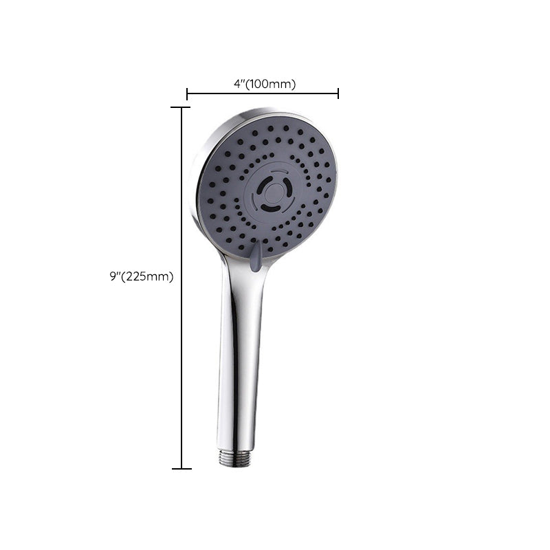 Modern Plastic Shower Head Round Handheld Shower Head with Adjustable Water Flow Clearhalo 'Bathroom Remodel & Bathroom Fixtures' 'Home Improvement' 'home_improvement' 'home_improvement_shower_heads' 'Shower Heads' 'shower_heads' 'Showers & Bathtubs Plumbing' 'Showers & Bathtubs' 6915894