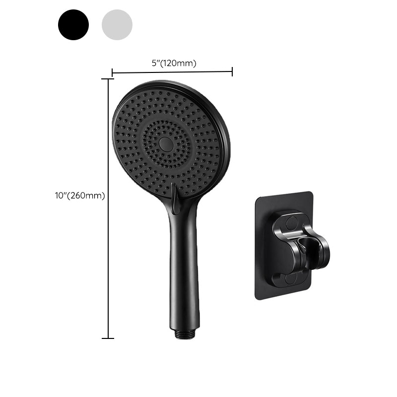 Round Shower Head Plastic Handheld Shower Head with Adjustable Spray Pattern Clearhalo 'Bathroom Remodel & Bathroom Fixtures' 'Home Improvement' 'home_improvement' 'home_improvement_shower_heads' 'Shower Heads' 'shower_heads' 'Showers & Bathtubs Plumbing' 'Showers & Bathtubs' 6915924