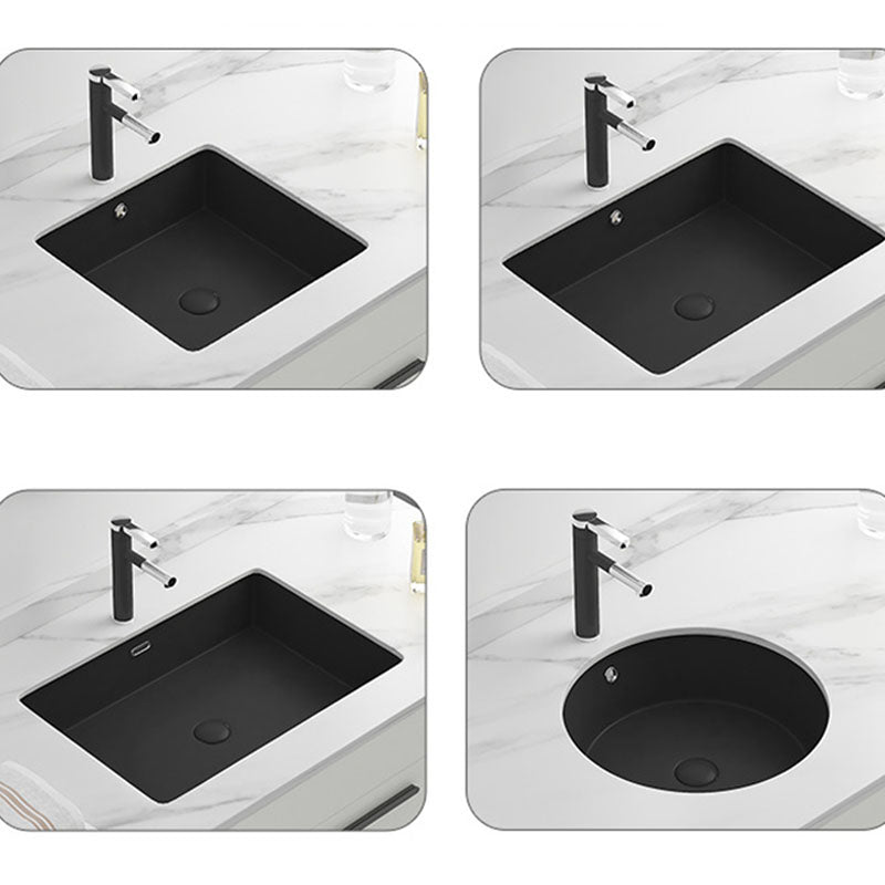 Modern Bathroom Sink Rectangular Vessel Bathroom Sink with Faucet Clearhalo 'Bathroom Remodel & Bathroom Fixtures' 'Bathroom Sinks & Faucet Components' 'Bathroom Sinks' 'bathroom_sink' 'Home Improvement' 'home_improvement' 'home_improvement_bathroom_sink' 6916211