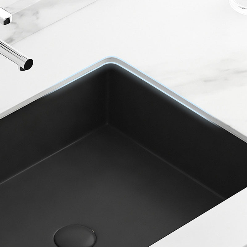 Modern Bathroom Sink Rectangular Vessel Bathroom Sink with Faucet Clearhalo 'Bathroom Remodel & Bathroom Fixtures' 'Bathroom Sinks & Faucet Components' 'Bathroom Sinks' 'bathroom_sink' 'Home Improvement' 'home_improvement' 'home_improvement_bathroom_sink' 6916218