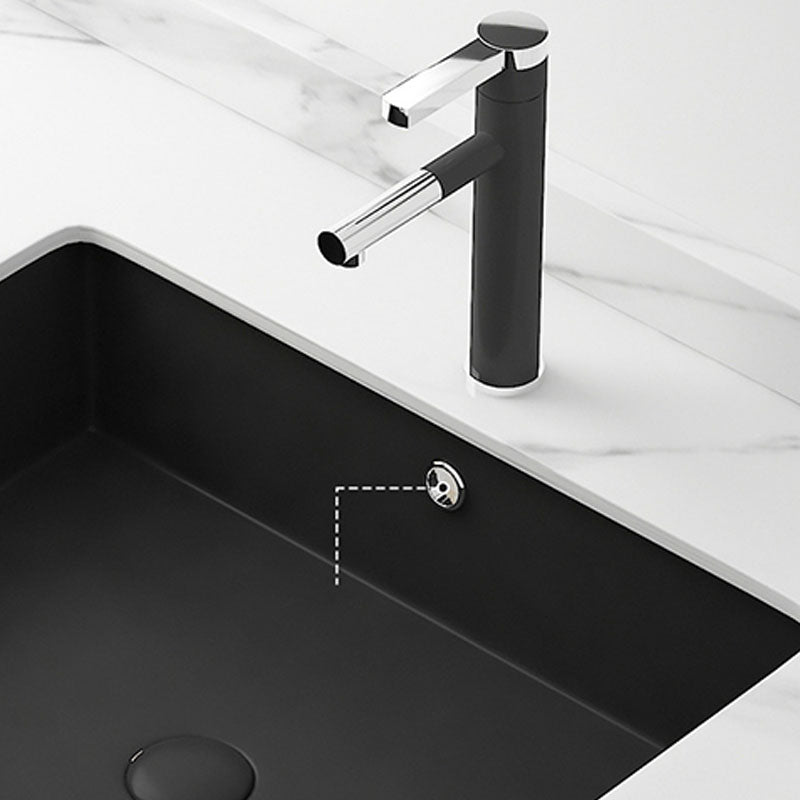 Modern Bathroom Sink Rectangular Vessel Bathroom Sink with Faucet Clearhalo 'Bathroom Remodel & Bathroom Fixtures' 'Bathroom Sinks & Faucet Components' 'Bathroom Sinks' 'bathroom_sink' 'Home Improvement' 'home_improvement' 'home_improvement_bathroom_sink' 6916223