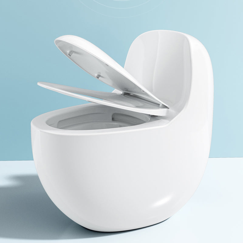 Modern Ceramic Flush Toilet Floor Mount Seat Included Urine Toilet for Bathroom White 14" Clearhalo 'Bathroom Remodel & Bathroom Fixtures' 'Home Improvement' 'home_improvement' 'home_improvement_toilets' 'Toilets & Bidets' 'Toilets' 6921524