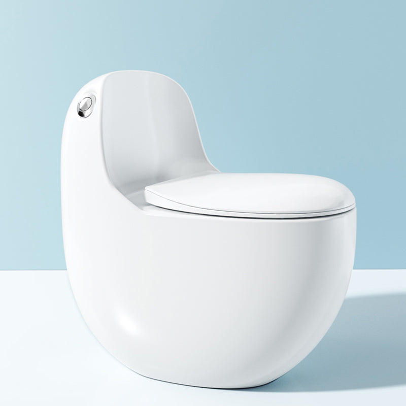 Modern Ceramic Flush Toilet Floor Mount Seat Included Urine Toilet for Bathroom White 16" Clearhalo 'Bathroom Remodel & Bathroom Fixtures' 'Home Improvement' 'home_improvement' 'home_improvement_toilets' 'Toilets & Bidets' 'Toilets' 6921525