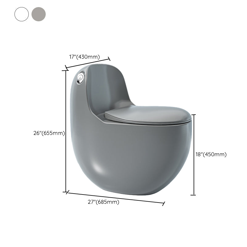 Modern Ceramic Flush Toilet Floor Mount Seat Included Urine Toilet for Bathroom Clearhalo 'Bathroom Remodel & Bathroom Fixtures' 'Home Improvement' 'home_improvement' 'home_improvement_toilets' 'Toilets & Bidets' 'Toilets' 6921533